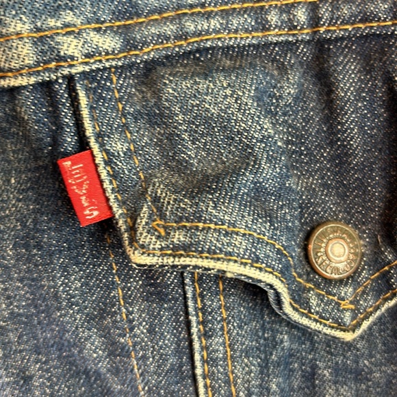 Vintage Levi’s 70’s denim Sherpa lined barn jacket chore jacket 46 XL - Picture 6 of 9